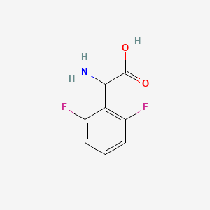 molecular formula C8H7F2NO2 B1288054 2-Amino-2-(2,6-difluorophenyl)acetic acid CAS No. 244187-05-1
