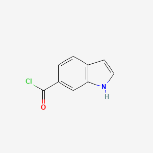 molecular formula C9H6ClNO B1288056 1H-Indole-6-carbonyl chloride CAS No. 215941-02-9
