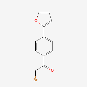 molecular formula C12H9BrO2 B1288067 2-Bromo-1-[4-(2-furyl)phenyl]ethanone CAS No. 868755-47-9