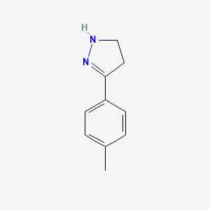 molecular formula C10H12N2 B12880679 3-(p-Tolyl)-4,5-dihydro-1H-pyrazole 