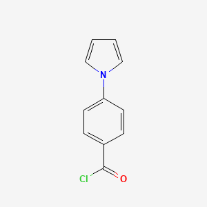 molecular formula C11H8ClNO B12880683 4-(1H-Pyrrol-1-yl)benzoyl chloride CAS No. 220769-82-4
