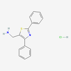(2,4-Diphenyl-1,3-thiazol-5-yl)methylamine hydrochloride