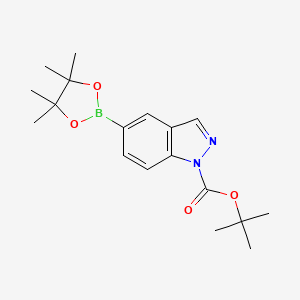 Tert-butyl 5-(4,4,5,5-tetramethyl-1,3,2-dioxaborolan-2-YL)-1H-indazole-1-carboxylate