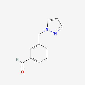 molecular formula C11H10N2O B1288087 3-(1H-pyrazol-1-ylmethyl)benzaldehyde CAS No. 78425-11-3