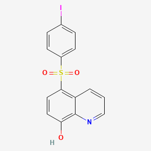 molecular formula C15H10INO3S B12880882 5-(4-Iodobenzene-1-sulfonyl)quinolin-8-ol CAS No. 61430-94-2