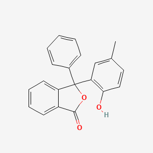 molecular formula C21H16O3 B12880890 3-(2-hydroxy-5-methylphenyl)-3-phenylisobenzofuran-1(3H)-one CAS No. 141034-37-9