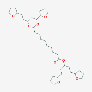 molecular formula C36H62O8 B12880905 Bis[1,5-bis(oxolan-2-yl)pentan-3-yl] decanedioate CAS No. 7598-67-6
