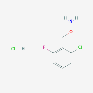 molecular formula C7H8Cl2FNO B1288096 O-(2-Chloro-6-fluorobenzyl)hydroxylamine hydrochloride CAS No. 93081-15-3