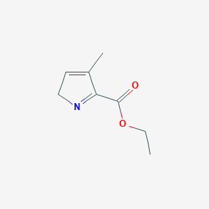 molecular formula C8H11NO2 B12880983 ethyl 4-methyl-2H-pyrrole-5-carboxylate CAS No. 408517-57-7