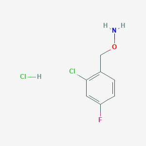 molecular formula C7H8Cl2FNO B1288101 O-(2-Chloro-4-fluorobenzyl)hydroxylamine hydrochloride CAS No. 317821-68-4