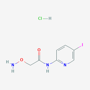 2-(Aminooxy)-N-(5-iodopyridin-2-yl)acetamide hydrochloride