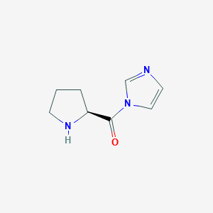 molecular formula C8H11N3O B12881161 (S)-(1H-Imidazol-1-yl)(pyrrolidin-2-yl)methanone 