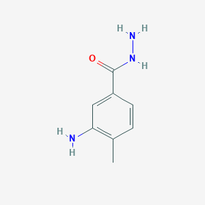 molecular formula C8H11N3O B1288118 3-氨基-4-甲基苯甲酰肼 CAS No. 845884-82-4