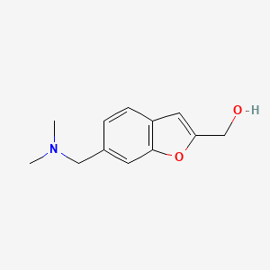 molecular formula C12H15NO2 B12881225 (6-((Dimethylamino)methyl)benzofuran-2-yl)methanol 