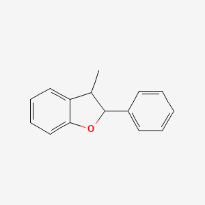molecular formula C15H14O B12881298 3-Methyl-2-phenyl-2,3-dihydro-1-benzofuran CAS No. 88329-95-7