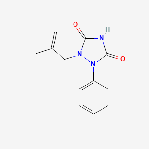 molecular formula C12H13N3O2 B12881307 Bicarbamimide, 2-(2-methylallyl)-3-phenyl- CAS No. 34877-21-9