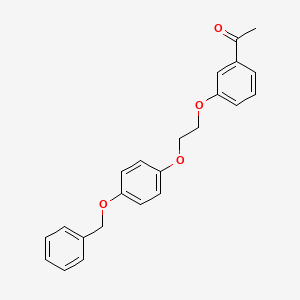 1-(3-{2-[4-(Benzyloxy)phenoxy]ethoxy}phenyl)-1-ethanone