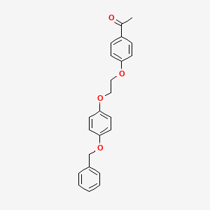 1-(4-(2-(4-(Benzyloxy)phenoxy)ethoxy)phenyl)ethanone