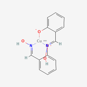 molecular formula C14H12CuN2O4 B12881361 Bis(salicylaldoximato)copper CAS No. 14363-26-9
