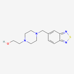 molecular formula C13H18N4OS B1288139 2-[4-(2,1,3-Benzothiadiazol-5-ylmethyl)-piperazino]-1-ethanol CAS No. 874834-85-2