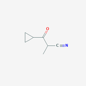 molecular formula C7H9NO B1288152 3-Cyclopropyl-2-methyl-3-oxopropanenitrile CAS No. 1094430-44-0