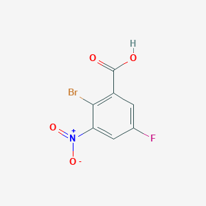 2-Bromo-5-fluoro-3-nitrobenzoic acid