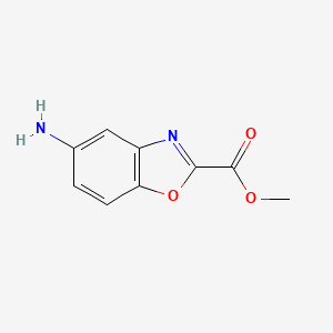 molecular formula C9H8N2O3 B1288156 Methyl 5-aminobenzo[d]oxazole-2-carboxylate CAS No. 1035093-77-6