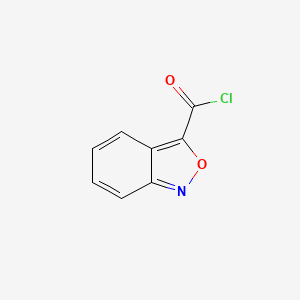molecular formula C8H4ClNO2 B12881577 2,1-Benzoxazole-3-carbonyl chloride CAS No. 535992-89-3