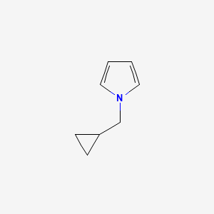 molecular formula C8H11N B12881613 1-(Cyclopropylmethyl)-1H-pyrrole 
