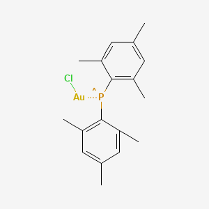 molecular formula C18H22AuClP B12881669 Chloro(dimesitylphosphine)gold 