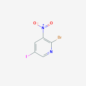 2-Bromo-5-iodo-3-nitropyridine