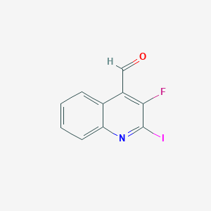 molecular formula C10H5FINO B12881738 3-Fluoro-2-iodoquinoline-4-carbaldehyde CAS No. 250739-98-1