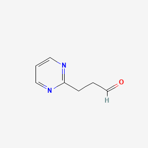 3-(Pyrimidin-2-yl)propanal