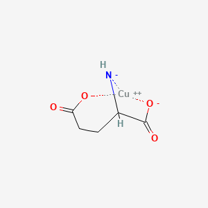 molecular formula C5H6CuNO4- B12881784 L-Glutamato copper CAS No. 15322-26-6
