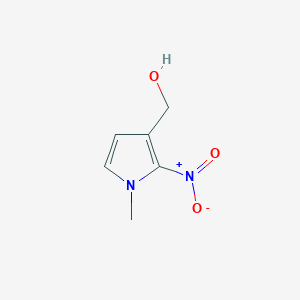 molecular formula C6H8N2O3 B12881868 (1-Methyl-2-nitro-1H-pyrrol-3-yl)methanol 