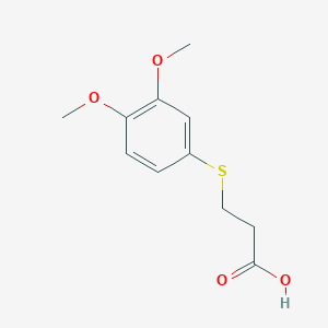 3-[(3,4-Dimethoxyphenyl)sulfanyl]propanoic acid