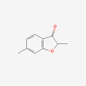 molecular formula C10H10O2 B12881938 3(2H)-Benzofuranone, 2,6-dimethyl- CAS No. 54365-78-5