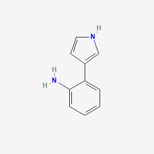 molecular formula C10H10N2 B12881953 2-(1H-Pyrrol-3-yl)aniline CAS No. 78599-49-2