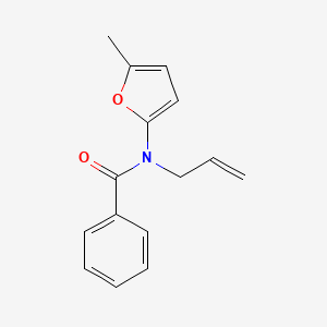 molecular formula C15H15NO2 B12882019 N-(5-Methylfuran-2-yl)-N-(prop-2-en-1-yl)benzamide CAS No. 62223-32-9