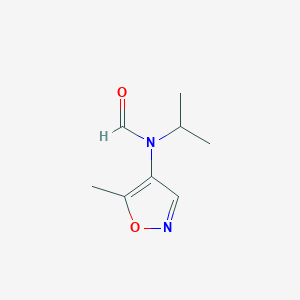 molecular formula C8H12N2O2 B12882028 N-Isopropyl-N-(5-methylisoxazol-4-yl)formamide 