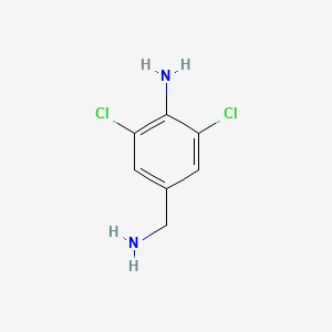 molecular formula C7H8Cl2N2 B1288210 4-Amino-3,5-dichlorobenzylamine CAS No. 164648-75-3