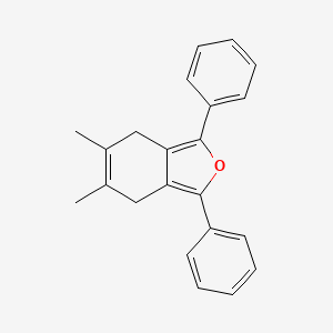 molecular formula C22H20O B12882109 5,6-Dimethyl-1,3-diphenyl-4,7-dihydro-2-benzofuran CAS No. 5452-32-4