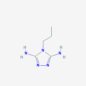 molecular formula C5H11N5 B12882126 4-Propyl-4H-1,2,4-triazole-3,5-diamine 