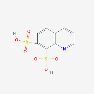 molecular formula C9H7NO6S2 B12882144 7,8-Quinolinedisulfonic acid CAS No. 65613-20-9