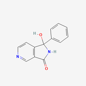 molecular formula C13H10N2O2 B12882187 3H-Pyrrolo[3,4-c]pyridin-3-one, 1,2-dihydro-1-hydroxy-1-phenyl- CAS No. 849322-40-3