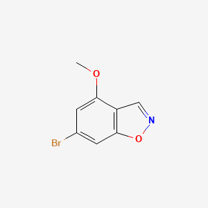 molecular formula C8H6BrNO2 B12882195 6-Bromo-4-methoxybenzo[d]isoxazole 