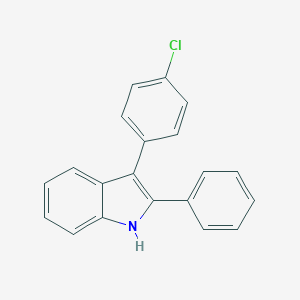molecular formula C20H14ClN B128822 3-(4-氯苯基)-2-苯基-1H-吲哚 CAS No. 143360-82-1