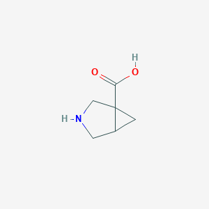 molecular formula C6H9NO2 B1288235 3-Azabicyclo[3.1.0]hexane-1-carboxylic acid CAS No. 63618-04-2