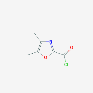 molecular formula C6H6ClNO2 B12882362 4,5-Dimethyl-1,3-oxazole-2-carbonyl chloride CAS No. 344399-17-3