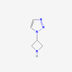 molecular formula C5H8N4 B1288238 1-(azetidin-3-yl)-1H-1,2,3-triazole 
